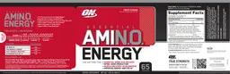 Label for Essential Amin.O. Energy Fruit Fusion