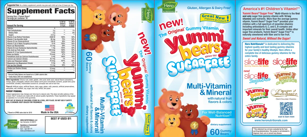 Label for Multi-Vitamin & Mineral