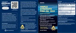 Label for Fish Oil 1500