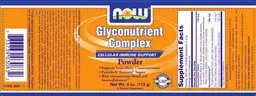 Label for Glyconutrient Complex