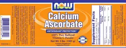 Label for Calcium Ascorbate