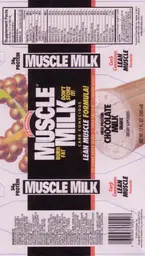 Label for Muscle Milk Chocolate Milk Shake