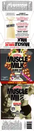 Label for Muscle Milk Cookies 'N' Creme Shake