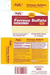 Label for Ferrous Sulfate Extended Release 140 mg