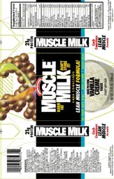 Label for Muscle Milk Vanilla Creme Shake