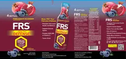 Label for Healthy Defense Pomegranate Blueberry