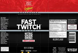 Label for Fast Twitch Fruit Punch