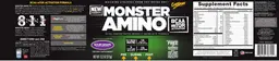 Label for Monster Amino Sour Grape