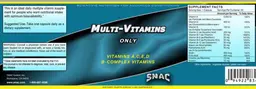Label for Multi-Vitamins Only