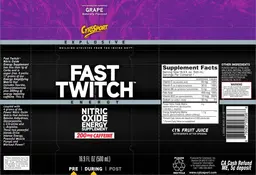 Label for Fast Twitch Grape