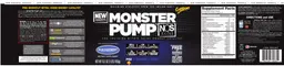 Label for Monster Pump Blue Raspberry