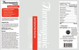 Label for Thermogenic Plush Extreme Fat Burner