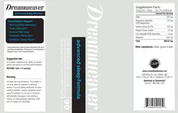 Label for Dreamweaver Advanced Sleep Formula