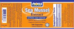Label for Sea Mussel Extract
