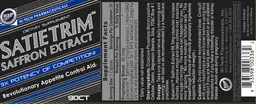 Label for Satietrim Saffron Extract