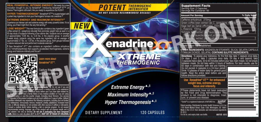 Label for Xtreme Thermogenic