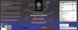 Label for Performance Protein Chocolate