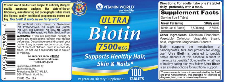 Ultra Biotin 7500 mcg