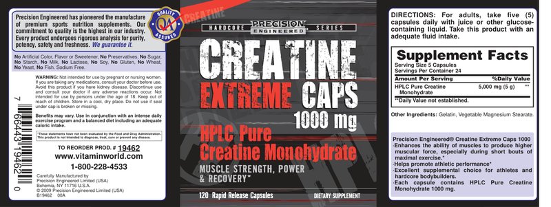 Creatine Extreme Caps 1000 mg