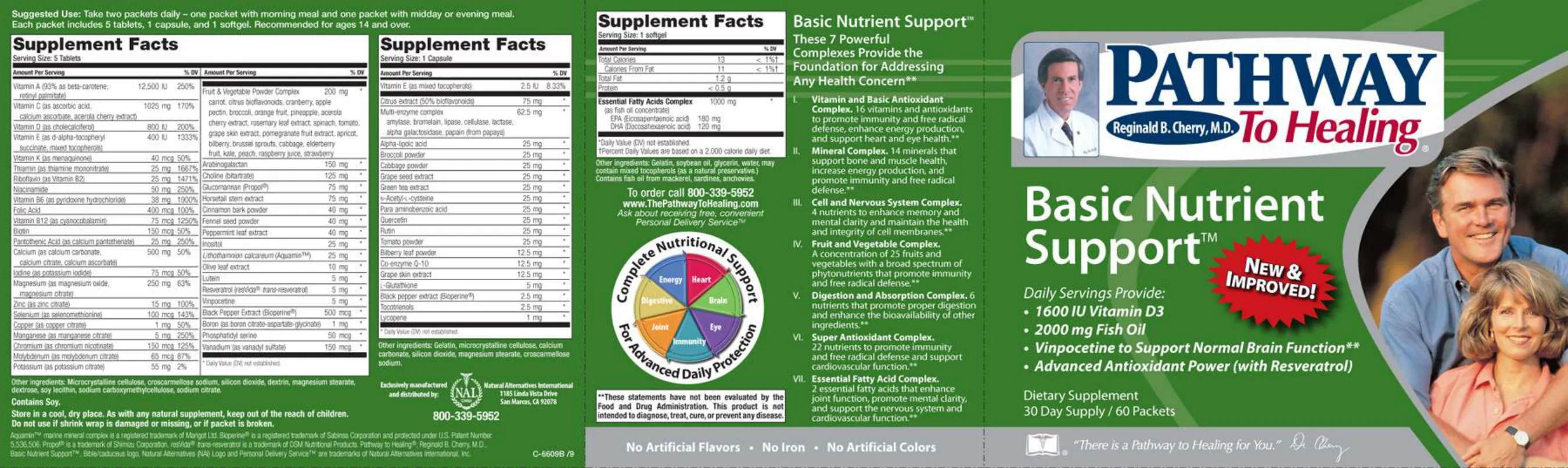 Label for Basic Nutrient Support Tablet
