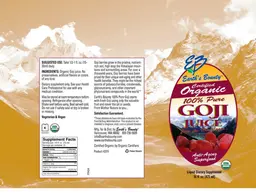 Label for 100% Pure Goji Juice