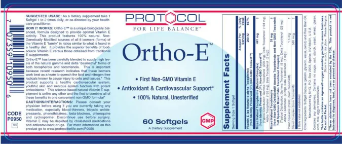 Label for Ortho-E