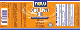 Label for Cod Liver Oil 425 mg