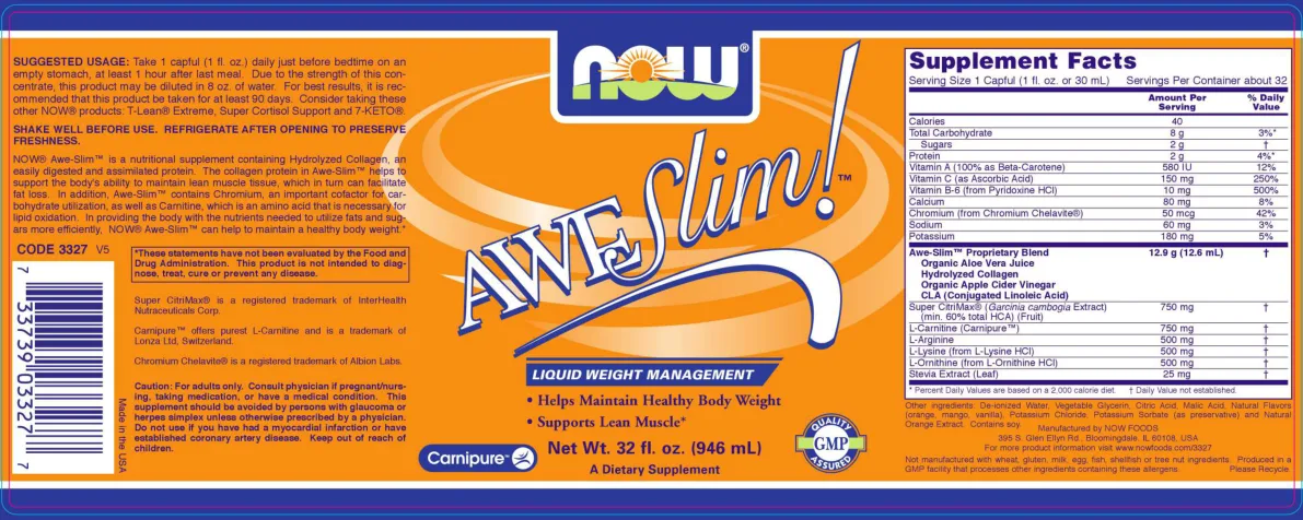 Label for Awe Slim!