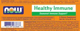 Label for Healthy Immune Seasonal Immune Support