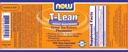 Label for T-Lean Green Tea Extract Phytosome