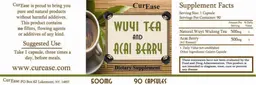Label for Wuyi Tea And Acai Berry