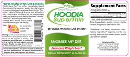 Label for Hoodia SuperThin