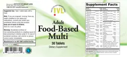 Label for Adult Food-Based Multi