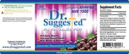 Label for Longevity Advantage ResV 1500