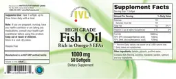 Label for High Grade Fish Oil 1000 mg