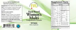 Label for Food Based Women's Multi Comprehensive Formula