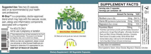 Label for M-Stop