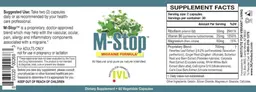Label for M-Stop
