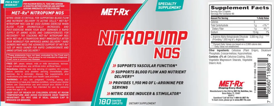 Label for Nitropump NOS