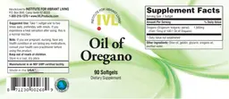 Label for Oil Of Oregano