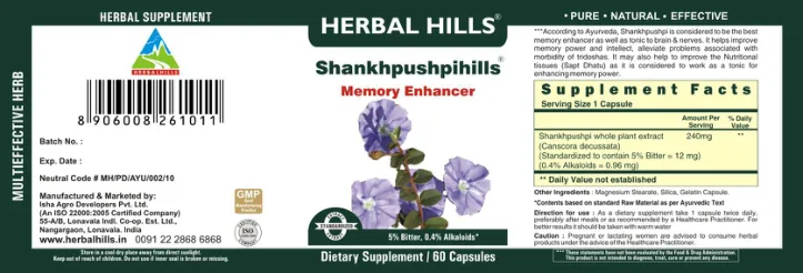Label for Shankhpushpihills