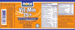Label for Vit-Min 75+