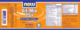 Label for Vit-Min 75+
