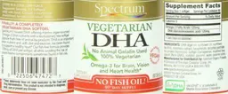 Label for Vegetarian DHA