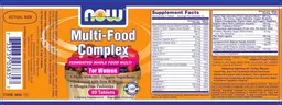 Label for Multi-Food Complex For Women