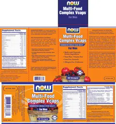 Label for Multi-Food Complex Vcaps For Men