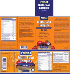 Label for Multi-Food Complex For Men