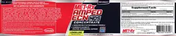 Label for Amped ECN NOS Concentrate Lemon-Lime