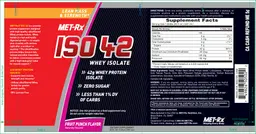 Label for ISO 42 Fruit Punch Flavor