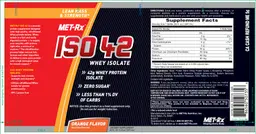 Label for ISO 42 Orange Flavor